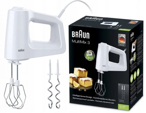  Braun HM 3000 Multimix 3 ръчен миксер 450 W бял