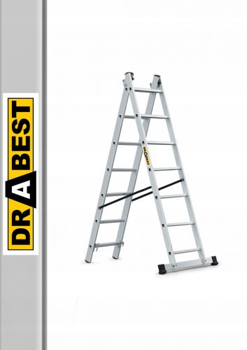 Стълба Drabest 3,95 м алуминий 2 х 7 до 150 кг