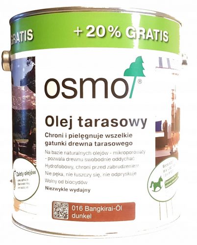 Osmo 016 Масло за тераса 3л Bangkirai Dark