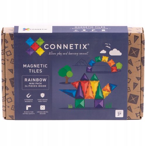  Магнитни блокове Connetix Магнитни блокове Connetix - Rainbow Mini Pack 24 бр. 24 бр.