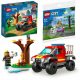  LEGO City 60393 Firetruck 4x4 Rescue Mission + LEGO City 30639 Dog Run и скутер