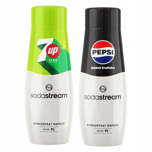  SodaStream 7 Up Diet 201058 карбонатен сироп 440 ml зелен + SodaStream Pepsi MAX сироп 440 ml