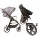  4Baby Детска количка Stinger Pro graphite + 4baby чанта "Mama Bag" 2023 - Graphite