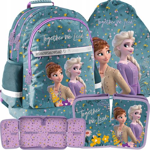  Ученическа раница с много отделения Frozen Paso Shades of purple, Shades of blue, Multicolor 22 л