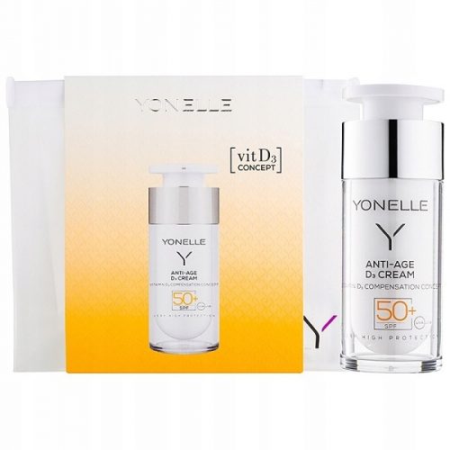  YONELLE Хидратиращ крем за лице Крем против бръчки UV & D3 50 SPF Ден и Нощ 30 ml