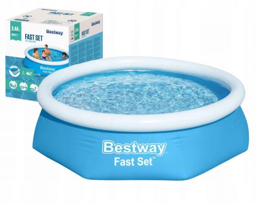 Bestway кръгъл разширителен басейн 244 х 244 см