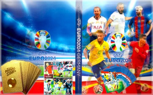  Футболен албум за 240 карти EURO 2024 + 90 CARDS включително Euro 2024 + Gold