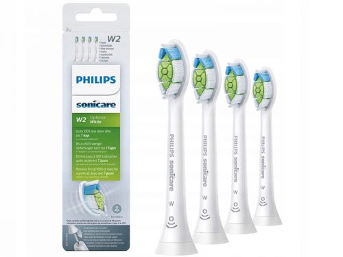  Philips Sonicare W2 Optimal глави за четки за зъби, бели, 4 бр.