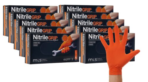 Ръкавици MTS за безопасност и защита Orange gogrip workshop gloves size 9 - L 250 чифта