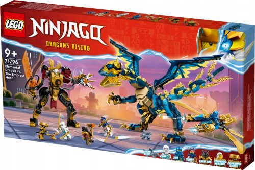  LEGO Ninjago Elemental Dragon срещу Empress Mech 71796