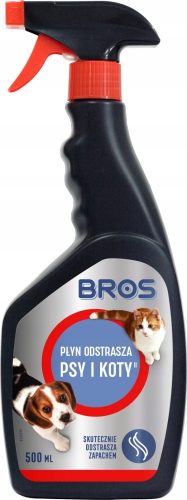  Течен репелент за кучета и котки Bros 500 ml + FOIL MASTER HDPE ръкавици за еднократна употреба 2 бр/чифт