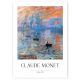 Постер - Плакат CLAUDE MONET SUNRISE POSTER B2 50x70 #290 парче без рамка 50 x 70 cm