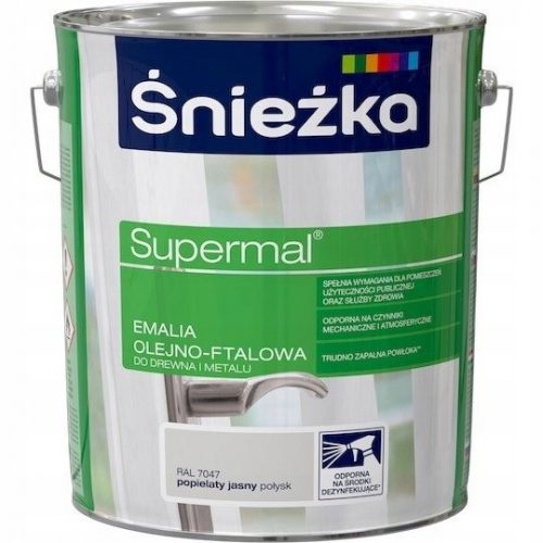 Емайл Śnieżka Supermal сив 10 л