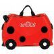  Детски куфар Trunki 18л черен, нюанси на червено