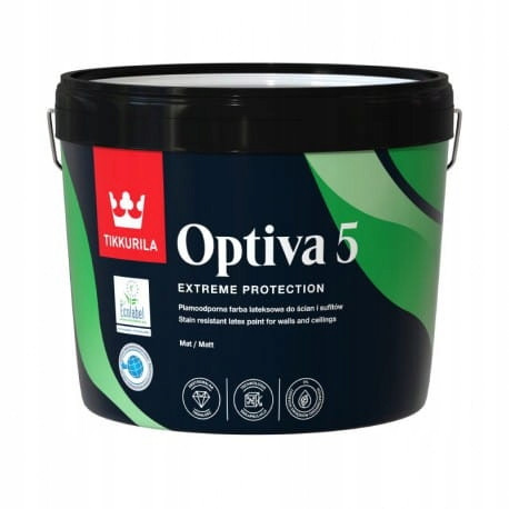 Tikkurila Optiva 5 латексова боя за стена 2,7л бяла