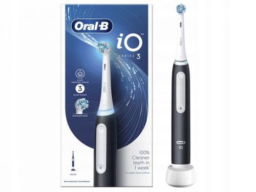  Електрическа четка за зъби Oral-B iO 3 Black, създадена с технологията на Braun