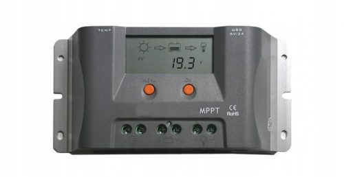 СОЛАРЕН КОНТРОЛЕР ЗА ЗАРЕЖДАНЕ 12V LCD ПАНЕЛ 10A MPPT