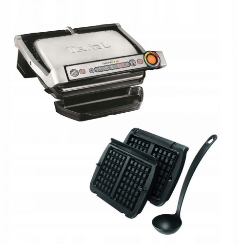  Tefal Optigrill+ сгъваема електрическа скара сребристо/сива 2000 W