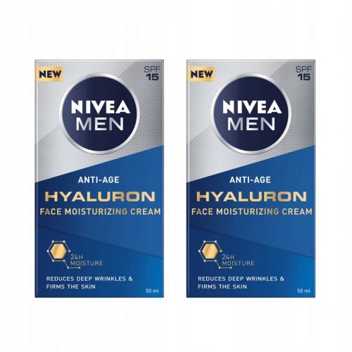  NIVEA MEN Хиалурон крем против бръчки 2 бр.