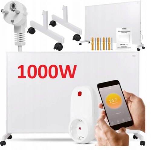 ИНФРАЧЕРВЕН НАГРЕВАТЕЛ 1000W КРАКА WIFI ТЕРМОСТАТ