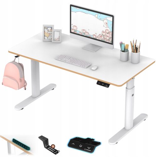  Бюро Ultradesk Pulsar 120 x 60 x 65 cm бяло