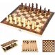  ДЪРВЕН ШАХ ТАБЛА ДАМА 3В1 КОМПЛЕКТ Woody Chess Set