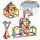  Магнитни блокове LEOPARD LARGE MAGNETIC CONSTRUCTION BLOCKS XXL 128 120 бр.