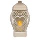  Красива свещ HEART RATAN SMALL 3D WHITE LED вложка