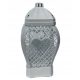  фенер за свещ Glamour Heart Openwork Голям черен 37см