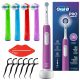  Oral-b Junior Pro Toothbrush Purple + 4x EB-10A цветна резервна глава