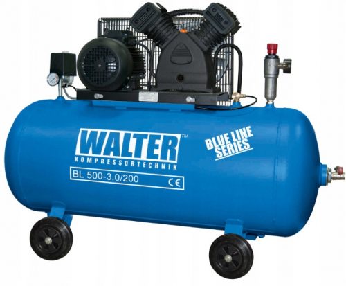 Маслен компресор Walter BL 500 200 л 9 бара