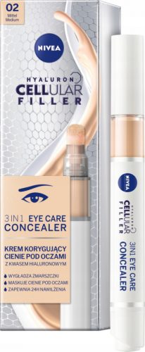  NIVEA Hyaluron Cellular Filler 3in1 Крем коригиращ тъмните кръгове под очите, светъл цвят, 4 ml