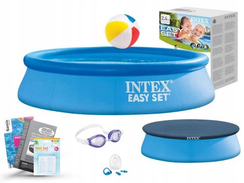 Кръгъл разширителен басейн Intex 244 х 244 см