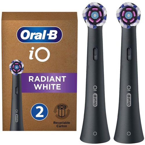  2x ОРИГИНАЛНА ГЛАВА ЗА ЕЛЕКТРИЧЕСКА ЧЕТКА ЗА ЗЪБИ ORAL-B iO RADIANT BLACK