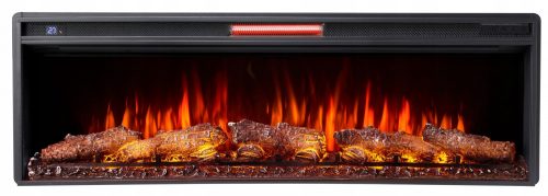 Камина за вграждане с функция отопление, електрическа ArtiFlame черна 1600 W 129.5 x 42.5 x 22.5 cm