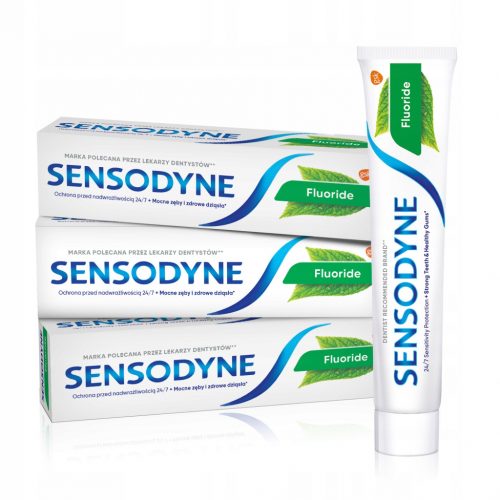  Sensodyne Fluoride Паста за зъби за свръхчувствителни зъби 75 мл х3