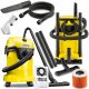 Kärcher WD3 1000 W индустриална прахосмукачка + накрайник за тапицерия KARCHER SE 4001 SE 5100