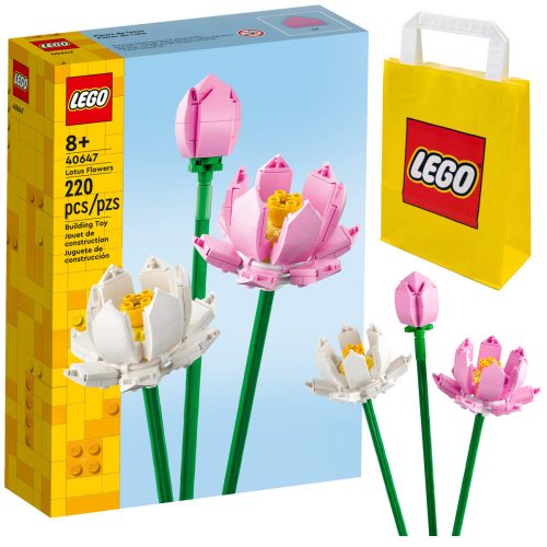  LEGO Creator 40647 Lotus Flowers + LEGO Paper Bag 6315786 жълто 24x8x18 cm