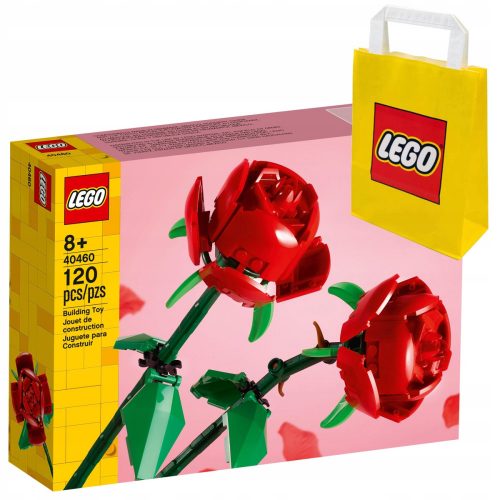  LEGO Classic 40460 Roses + LEGO Paper Bag 6315786 жълто 24x8x18 cm