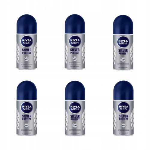 Nivea MEN Silver Protect 6 бр х 50 мл рол-он антиперспирант