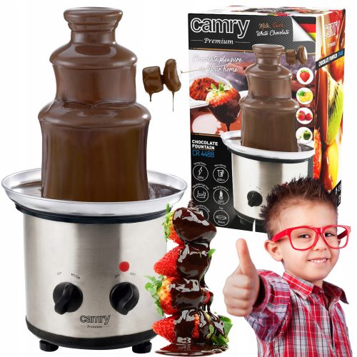  Camry Chocolate Fountain 3 Tiers Floors For Chocolate Fondue Tower сребрист/сив 320 W