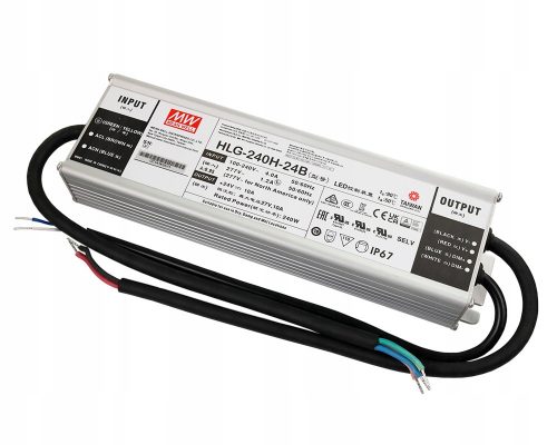 HLG-240H-24B LED захранване 240W 24V 10A