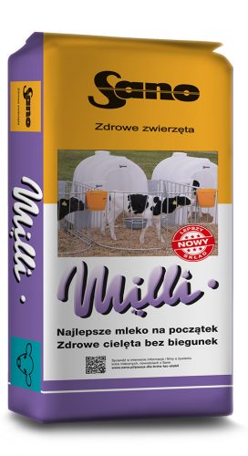 SANO MILLI МЛЯКО ЗА ТЕЛЕТА 1 ПЕРИОД НА ОТГЛЕЖДАНЕ 25КГ