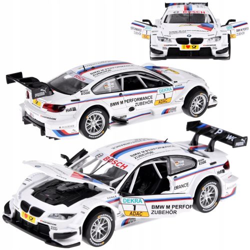  Метален спортен модел BMW M3 DTM мащаб 1:32 звуци светлини ZA4608