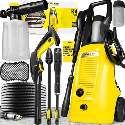 Kärcher водоструйка 130 бара 1800 W + ПЯНА ЗА KARCHER K2-K7 700 ML РЕГУЛИРУЕМА КОПИЕ ЗА ПЯНА