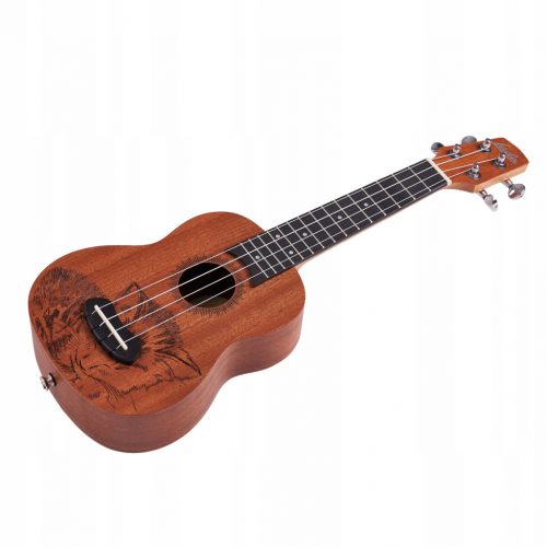  LAILA UFG-2111-S CAT Soprano Ukulele - CAT гравиране + безплатен калъф