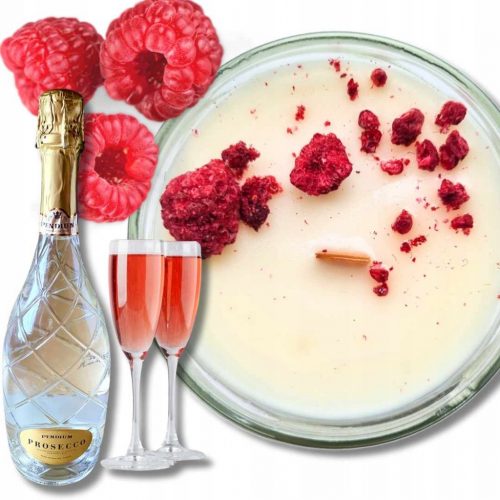  Ароматизирана соева свещ PROSECCO С МАЛИНИ SisCandles