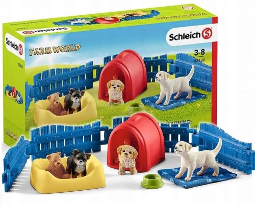  Кученца с легло Schleich Farm Word 3+