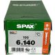 Spax винтове 6.0x140 Wirox TXTG, опаковка от 100 бр.