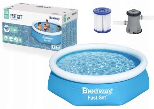  Bestway кръгъл разширителен басейн 244 х 244 см